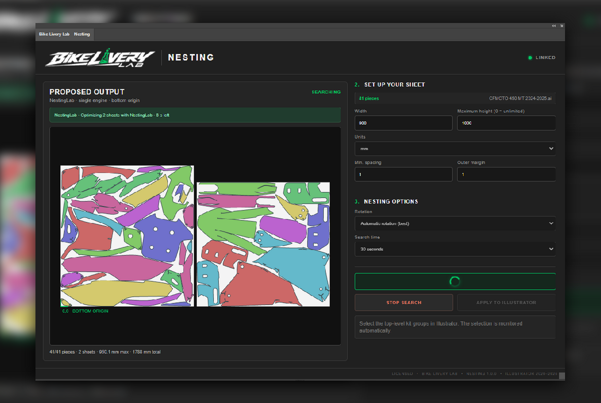 NESTING LAB SOFTWARE - Adobe Illustrator